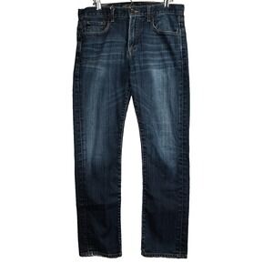 Lucky Brand Mens 33x30 Dean Straight Leg Jeans Blue Classic Denim Casual